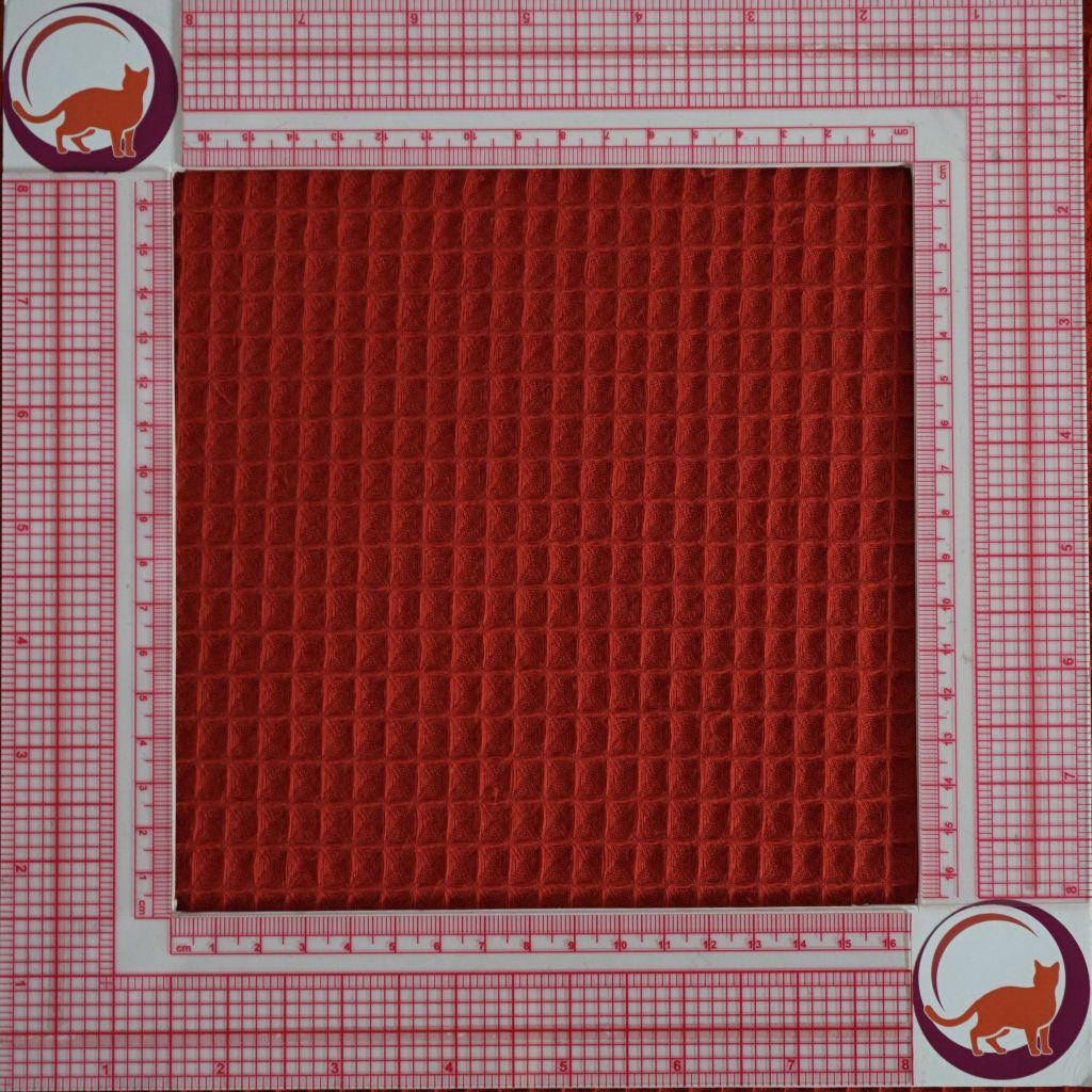 Waffelpique Pikee Baumwolle terrakotta